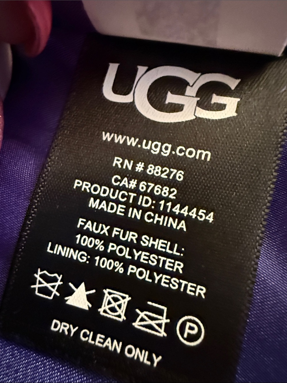 UGG Purple Sherpa Jacket - Picture 8 of 8